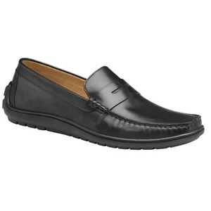 Johnston & Murphy Nichols Penny Loafer Shoes Black Men's Size 8 New Box Sold Out - Picture 1 of 10