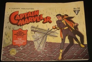 CAPTAIN MARVEL JR .  AUSSIE #35 COMIC  1950 - Golden Age Super Hero - Picture 1 of 4