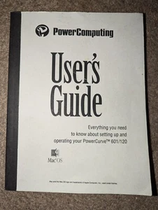Vintage Power Computing Macintosh Clone User's Guide Manual, PowerCurve 601/120 - Picture 1 of 4