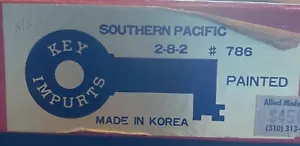 N Scale Brass Key Imports Southern Pacific SP 2-8-2 Steam Engine BOX ONLY - Picture 1 of 4