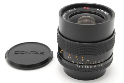 【MINT-】Contax Carl Zeiss Distagon T* 25mm f/2.8 AEG MF Lens CY Mount - Image 1 of 4