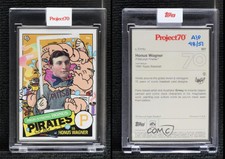 2022 Topps Project 70 Artist Proof Silver Frame /51 Ermsy Honus Wagner #827 HOF