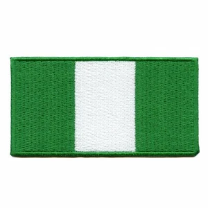 Nigerian Country Flag Embroidered Iron On Patch - Picture 1 of 1