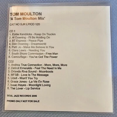Tom Moulton "A Tom Moulton Mix" 2006 Rare 16-Track Twin Disc Promo Pack - Bild 1 von 2