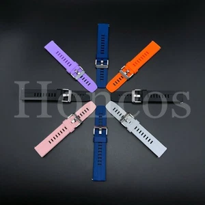 Correa de reloj de 20-22 mm de goma para Garmin Fenix 5/5S/5X/3/3HR Forerunner - Imagen 1 de 31