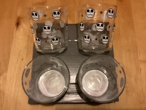 BNWT New Official Disney The Nightmare Before Christmas Jack Glasses x 4 - Mixer - Picture 1 of 3