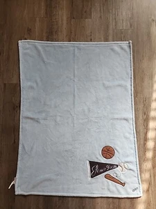 Cocalo Home Team Blue Baby Blanket Baseball  Ball Pennant Sports Basketball #4 - Picture 1 of 4