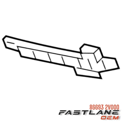 2012-2017 HYUNDAI VELOSTER REAR LEFT BUMPER COVER BRACKET NEW OEM 86693 2V000 - Image 1 of 4