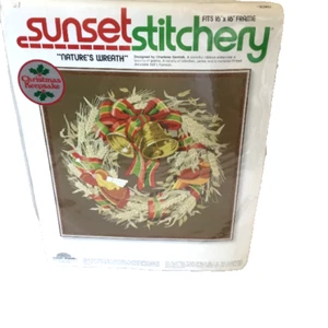 Sunset Stitchery Nature's Wreath # 2080 New, Factory sealed - Picture 1 of 2