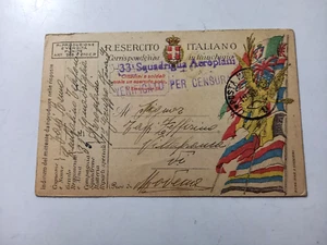 FRANKATUR 33. FLUGZEUGSTAFFEL MILITÄRPOST 8 1918 WW1 - Bild 1 von 2