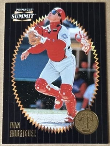 IVAN RODRIGUEZ HOF 1996 PINNACLE SUMMIT Card #12 NM-MT Condition - Picture 1 of 2