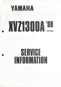 YAMAHA XVZ1300A Royal Star ~ 1998 ~ Service Information Workshop Manual 4YP-SE2 - Picture 1 of 2
