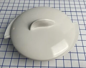 Vintage MCM Boonton Ware Atomic Winged Divided White Serving Bowl w Lid  USA - Picture 1 of 8