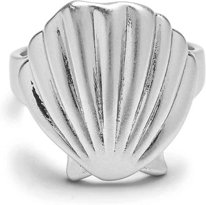 Anillo apilable Pura Vida plateado con carcasa plana - Acabado semi mate - Imagen 1 de 3