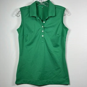 Camiseta polo sin mangas Nike Golf Dri-Fit para mujer pequeña verde rendimiento D - Imagen 1 de 7