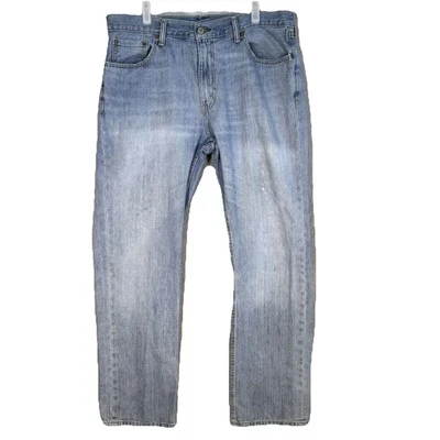 Levi's Mens 559 Jeans 36 X 34 Blue Denim Mid-Rise Medium Wash Straight Leg M1702 - Image 1 of 4