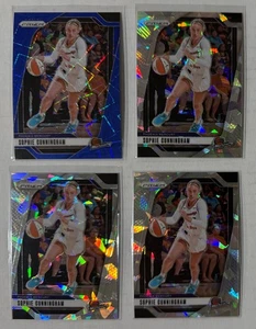 4 2024 Panini WNBA Prizm Sophie Cunningham Cracked Ice & Blue Velocity - Picture 1 of 1