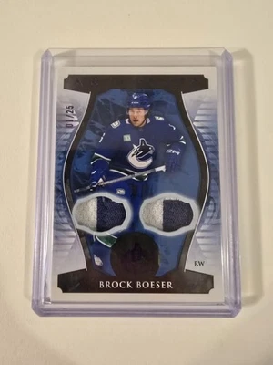 2023-24 Upper Deck Artifacts Brock Boeser Purple Dual Patch /25 #43 - Image 1 of 4