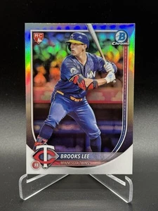 2025 Bowman Brooks Lee Red Rookie Redemption Refractor RC SP Twins - Picture 1 of 2