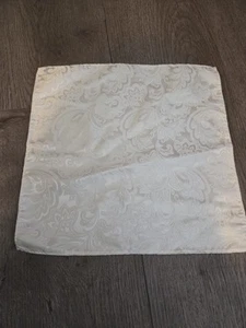 Paisley orgánico blanco pañuelo de bolsillo - Imagen 1 de 3