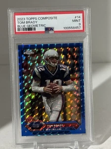 Tom Brady /99  PSA 9 Topps Chrome Composite 2023 BLUE Geometric #14 SHIP SAMEDAY - Picture 1 of 7