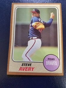 Steve Avery Atlanta Braves #53 1993 Sports Cards Magazines with Brown Border - Picture 1 of 9
