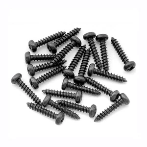 Musiclily Ultra 20 piezas tornillos de clavija de afinación de cabeza de acero inoxidable negros de 2,1 x 10 mm - Imagen 1 de 5