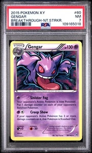 PSA 7 - Gengar 60/162 XY BREAKthrough Night Striker - Pokemon - Picture 1 of 5