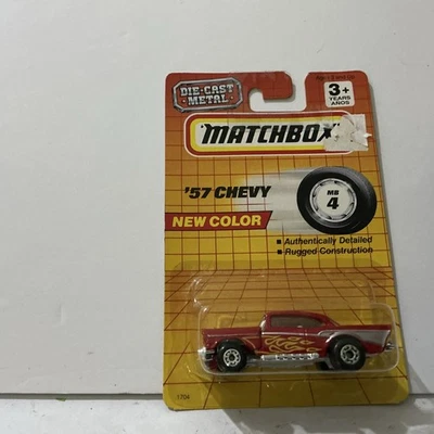 Matchbox 57 Chevy MB 4 NEW COLOR 1:64 Scale Diecast Model Car Toy USED - Image 1 of 4