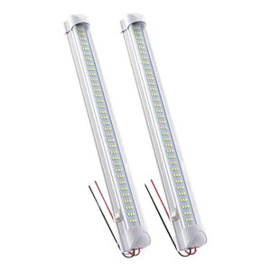 2 x 12-24V Car Van RV LED Light Strip 8W Universal Aluminum Alloy Base - Picture 1 of 6