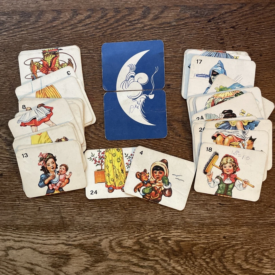 37x Vintage 1950s? Tops & Tails Matching Card Game - Fred Piatnik, Willy Mayrl - Image 1 of 1