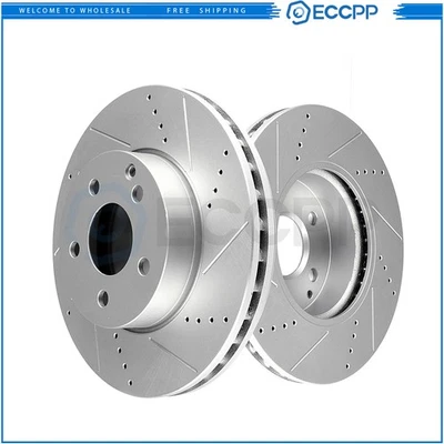 Front Left and Right Disc Brake Rotors for Mercedes-Benz C230 C250 C300 SLK250 - Изображение 1 из 4