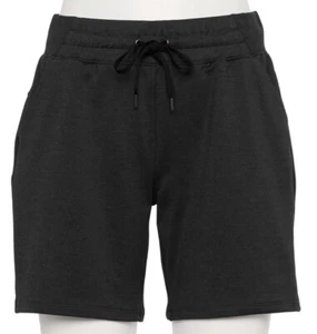 Tek Gear® Women’s French Terry Weekend Bermuda Shorts -Black- Small NWT - Picture 1 of 5