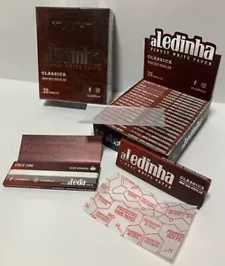 10X PACKS ALEDINHA Finest White Rolling Papers 1 1/4 Size/ 50 Leaves per pack - Picture 1 of 1