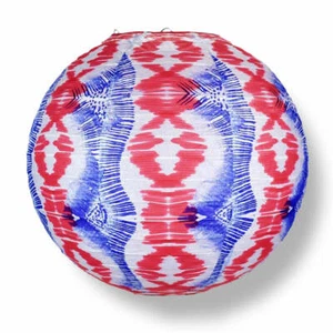 Quasimoon 14" Bohemian Painted Spirit rot, weiß, blau gemustert Premium Papier... - Bild 1 von 5