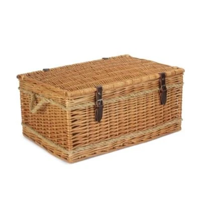 62cm Rope Handled Picnic Basket - Image 1 of 4