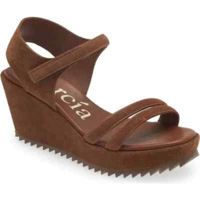 $600 Pedro Garcia Francisca Plataforma Cuña Sandalia Cacao Castoro 37.5 (TE8) Foto 1 de 4