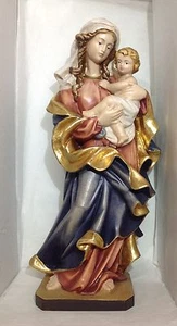 STATUA MADONNA CON BAMBINO in legno scolpito - Imagen 1 de 1