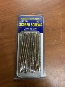Squeeeeek No More Scored Screws Square No. 8 3 in. L Zinc Plated Yellow - Picture 1 of 2