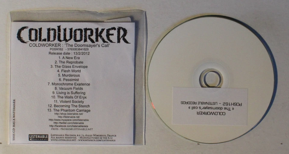 Coldworker The Doomsayer's Call France ADV CDR 2012 Death Metal - Bild 1 von 1