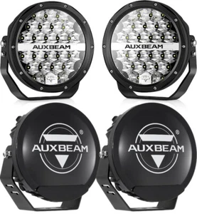 AUXBEAM 7" 240W LED Work Lights Pods Bar Spot Driving Lamp + Protective Covers - Picture 1 of 12