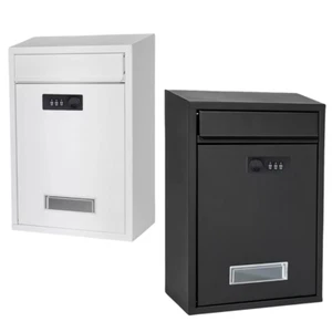 Combination Lock Mailboxes Hanging Secured Letterbox Locking Wall Mount Mailbox - Picture 1 of 23