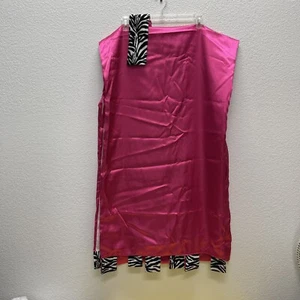 Satin Zebra Druck Tab Vorhang Panel 50""W Bühnenkulisse schwarz dunkel aus 87"" lang - Bild 1 von 5