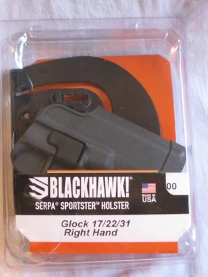 BLACKHAWK! SERPA CQC SPORTSTER HOLSTER, SIZE 00, RIGHT HAND - Gray/Black - Glock - Image 1 of 4