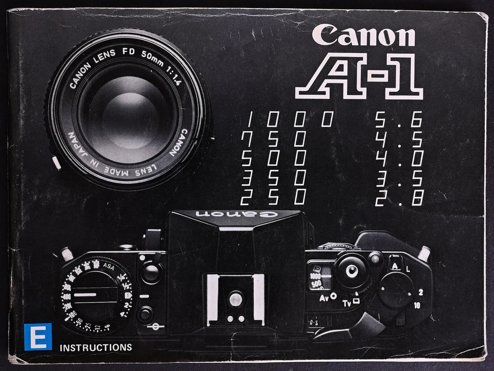 Manual de usuario original Canon A-1 edición 1979 - Excelente Foto 1 de 3