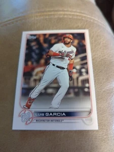 2022 Topps #472 Luis Garcia Washington Nationals - Picture 1 of 2