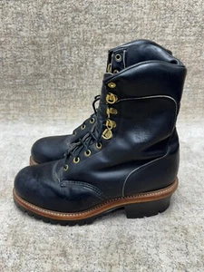 Chippewa Logger Stil Leder gesteppt isoliert 8 Zoll Stiefel-Herren 8,0-8,5 - Bild 1 von 15