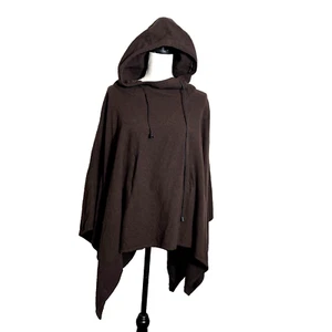 Vintage Harve Benard Damen M 100% Wolle Poncho mit Kapuze Russland *LESEN - Bild 1 von 10