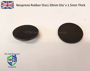 Maßgeschneiderte solide Neopren Gummischeibe Scheiben Isolierung / Isolierung 1,5mm dick - Bild 1 von 1