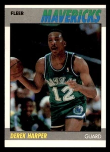 1987 Fleer Basketball #48 Derek Harper NM *d2 - Picture 1 of 2